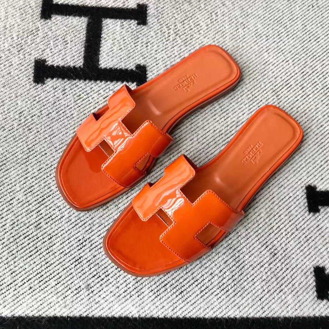 에르메스 올수공 오란 슬리퍼 샌들 페이던트 24